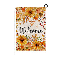 2026 Autumn Harvest Festival Garden Flag with Pumpkin Print for Yard Decoration