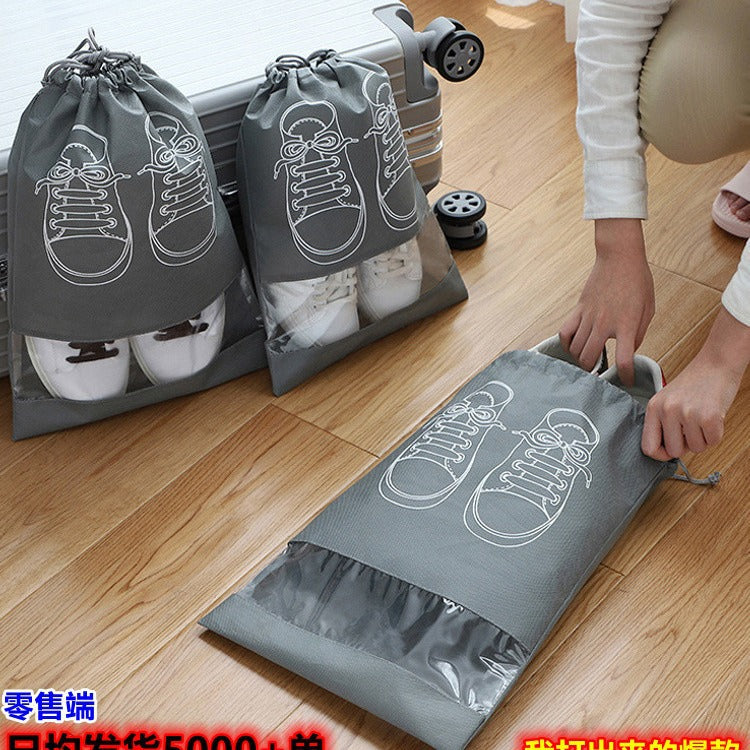 Travel Shoe Bags Dustproof Drawstring Storage Pouches for Home Organization