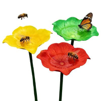 Outdoor Garden Iron Bird Feeder & Bee Waterer