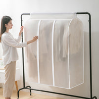 Dustproof Garment Bag for Wardrobe Storage, Full Enclosed Suit Coat Down Jacket Hanging Clothes Cover for Home Use