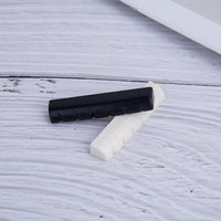 Acoustic Guitar Nut and Saddle Set - ABS Plastic Replacement Parts for Folk Guitars