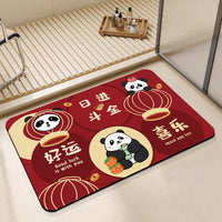 Diatomaceous Earth Bath Mat Quick Dry Non-Slip Absorbent Floor Mat for Bathroom and Toilet