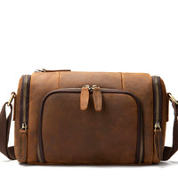Men's Genuine Leather Crossbody Bag Large Capacity Shoulder Bag