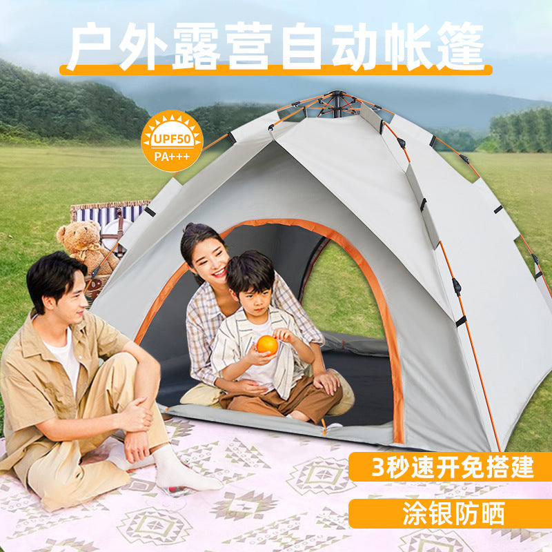 Automatic Pop-Up Camping Tent with UV Protection and Waterproofing for Outdoor Activities
