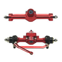 SCX30 Aluminum Alloy Front & Rear Axle Assembly with Brass Steering Cups, Tie Rods, Gears, Bearings, and Drive Shaft