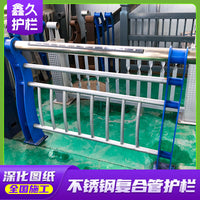 Stainless Steel Composite Pipe Bridge Anti-Collision Guardrail for Municipal Roads and Elevated Bridges