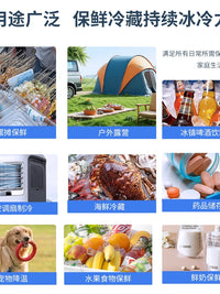 Reusable Round Ice Pack for Food Preservation and Cooling