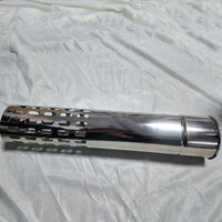 Outdoor Camping Wood Stove Stainless Steel Flue Pipe Kit for 7cm Diameter Stoves, Windproof and Rainproof Chimney Set