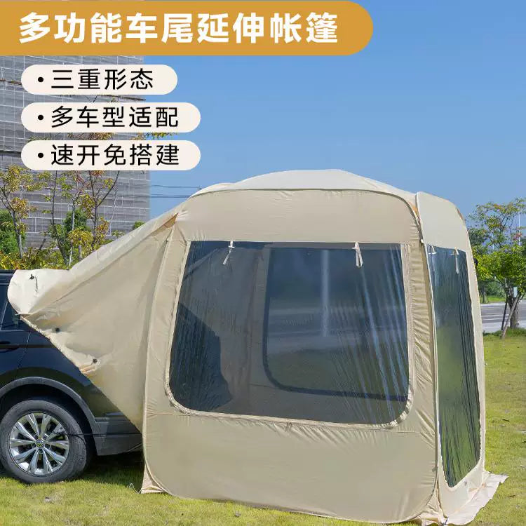 SUV Car Tail Tent for Outdoor Camping and Travel, Waterproof and Sunshade