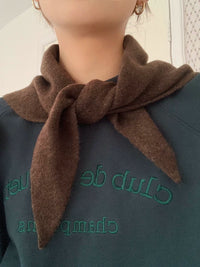 Women's Cashmere Blend Triangle Scarf, Soft Warm Neck Warmer for Autumn/Winter