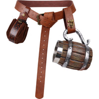 Medieval Knight Belt Mug Holder Viking LARP Festival Costume Accessory
