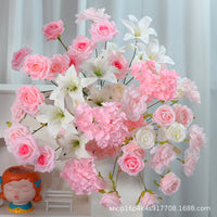 Pink Artificial Flower Arrangements for Wedding Backdrops and Event Decor