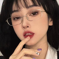 Retro Square Gold Wire Rim Glasses for Halloween Costume and Cosplay