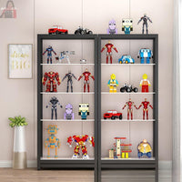 Wall-Mounted Display Cabinet for Medals, Trophies, and Certificates with Tempered Glass or Wooden Shelves