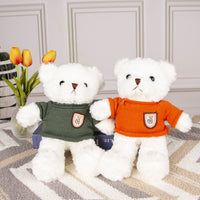 Teddy Bear Plush Toy with Sweater - Soft Stuffed Animal Doll for Gifts