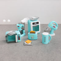 Miniature Pretend Play Kitchen Appliance Set for Kids - Coffee Maker, Toaster, Oven