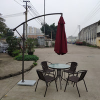Outdoor Patio Umbrella with Crank Lift, UV Protection Sunshade for Garden, Beach, and Commercial Use