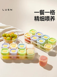 Baby Food Freezer Tray Silicone Storage Container with Lid, Reusable Steaming Mold for Purees and Solids