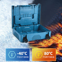 Portable Plastic Hardware Tool Box with Handle, Multi-functional Equipment Protection Case