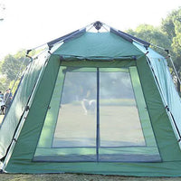 Automatic Hexagonal Pop-Up Camping Tent for Outdoor Recreation, Waterproof and Mosquito-Proof