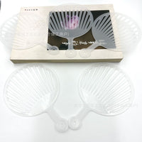 Mini Transparent/Black Hand Fan for DIY Idol Support