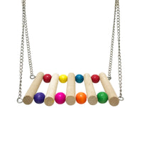 Parrot Bird Perch Swing Ladder Chew Toy for Cages