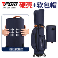 PGM Golf Hard Shell Travel Bag with 4 Wheels for Air Transport