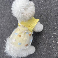 Lightweight Pet Bubble Dress for Small Dogs and Cats, Summer Home Wear