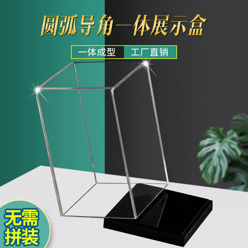 Acrylic Display Case with LED Light for Gundam Car Model Action Figures, Dustproof