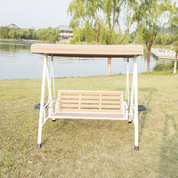 Outdoor Multi-Person Sunshade Swing Chair Patio Garden Leisure Rocking Chair Balcony Hanging Basket