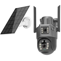 V380Pro Outdoor Solar 4G Dual-Lens Security Camera 360° HD Night Vision Waterproof