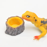 Reptile Feeding Dish Resin Decor for Terrariums Aquariums