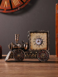 European Retro Camera Model Ornament with Clock Function for Home and Shop Decor