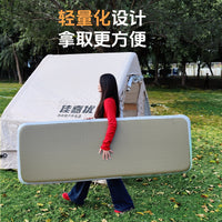 Inflatable Camping Air Mattress with Built-in Pump, 10cm Thick, Portable for Outdoor Tent & Home Use