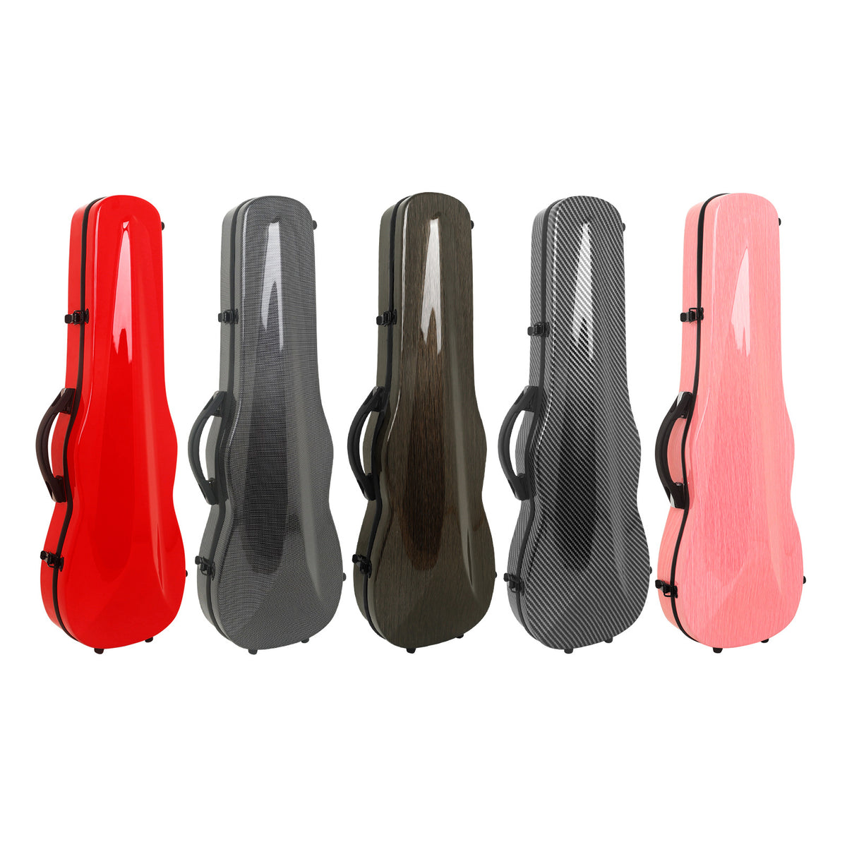 Premium 4/4 Full-Size Carbon Fiber Violin Case with Hygrometer, Lightweight Backpack Style