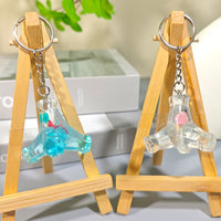 Simulation Tetrapod Keychain Resin Creative Engineering Stone Block Taiwan Souvenir Bag Charm
