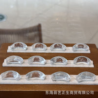Piezoelectric Crystal Curved Tube Beads for DIY Bracelets and Jewelry Making