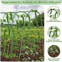 Garden Trellis for Climbing Plants, Arch Support for Cucumber, Tomato, Pea, Gourd, and Vine Fruits