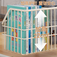 Under-Desk Hanging Storage Basket for Students - Iron Art Multi-functional Organizer for Books and Stationery