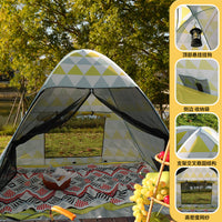 Pop-Up Beach Tent UV Protection Sun Shelter for Park Camping