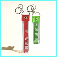 PVC Concert Ribbon Storage Sleeve Keychain for Fan Merchandise and Ita Bags