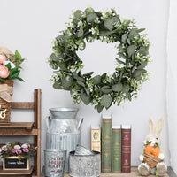 Artificial Eucalyptus Wreath for Door Decor, Christmas, Welcome Parties, and Home Decoration