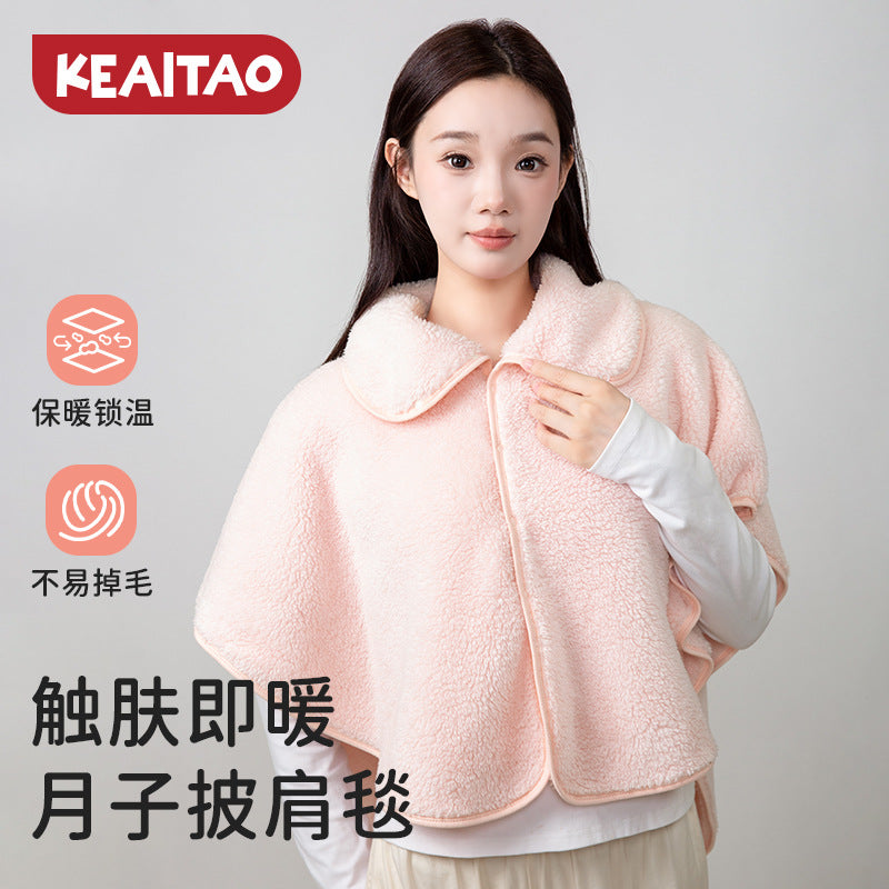 Maternity Nursing Shawl Winter Warm Cape for Postpartum Women