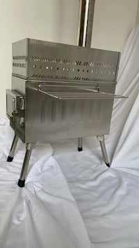 Portable Stainless Steel Wood Burning Tent Sauna Stove for Indoor Heating