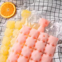 Disposable Self-Sealing Ice Cube Bags for Home Use - Convenient Ice Making Molds for Freezing Ice Blocks