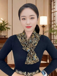 (送暖贴)新款德绒护丝巾长巾护颈加长颈长方巾围脖保暖头巾围巾