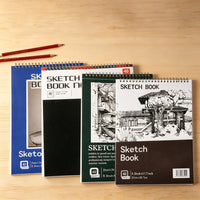 A4 Thick Spiral Sketchbook for Artists and Beginners, Blank Drawing Paper
