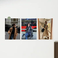 Autumn/Winter Korean Style Coat Outfit Poster for Clothing Stores