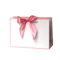 Gift Packaging Paper Bags with Bow Tie Handles, Customizable Logo Shopping Bags