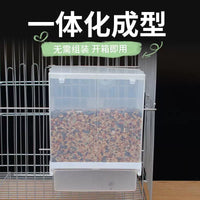 Anti-Scatter Poultry Feeder Large Rectangular Chicken Food Trough Bird Feeder for Pigeons and Parrots